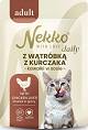 Nekko Daily Adult Mokra Karma z wątróbką z kurczaka  dla kota 85g (sos)
