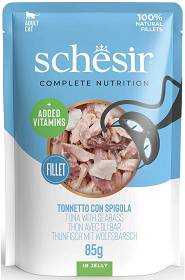 Schesir Adult Tuna&Seabass in Jelly Mokra Karma tuńczykiem i okoniem dla kota 50g