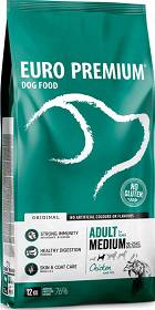 Euro Premium Adult Medium Chicken&Rice Sucha Karma z kurczakiem dla psa 12kg