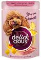 Delickcious Turkey&Tropicial Fruits in Creamy Sauce Mokra Karma z indykiem dla psa 80g