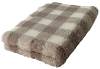 BUBA Pet Dry Bed Legowisko antypoślizgow beżowo- brązowa kratka dla psa 150x100cm nr A223 WYPRZEDAŻ