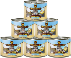 Wolfsblut Pies Cold River Mokra Karma z pstrągiem i łososiem 6x200g PAKIET