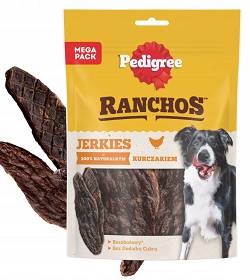 Pedigree Ranchos Jerkies Przysmak z kurczaka dla psa 180g