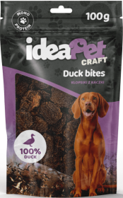 IdeaPet Craft Duck Bites Przysmak Klopsiki z kaczki dla psa 100g