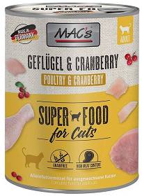 Mac's Cat Mono Adult Mokra Karma z drobiem, wołowina i żurawiną dla kota 800g