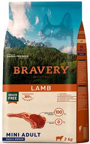Bravery Pies Adult Mini Lamb Sucha Karma z jagnięciną 2kg