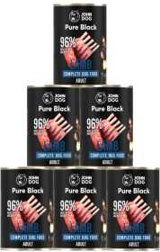 John Dog Pies Adult Pure Black Mokra Karma z Jagnięciną 6x400g PAKIET