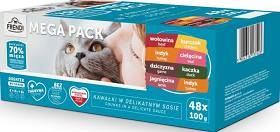 Frendi Mięsne Smaki Mokra Karma w sosie dla kota 48x100g MIX MEGA PACK