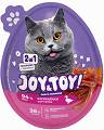 JOY&TOY CAT Jajko Niespodzianka Przysmak z kaczką + zabawka 2w1 dla kota