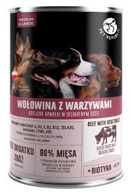 Pet Republic Adult  Mokra Karma z wołowiną i warzywami dla psa 1250g