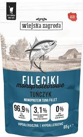 Wiejska Zagroda Kot Mokra Karma Hipoalergiczna Fileciki z tuńczykiem 85g SASZETKA