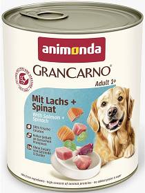 Animonda Pies GranCarno Adult Mokra Karma z  łososiem i szpinakiem 800g