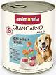Animonda Pies GranCarno Adult Mokra Karma z  łososiem i szpinakiem 800g