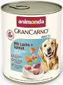 Animonda Pies GranCarno Adult Mokra Karma z  łososiem i szpinakiem 800g