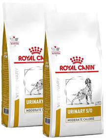 Royal Canin Veterinary Pies Urinary S/O Moderate Calorie Sucha Karma 2x12kg DWU-PAK [data ważności: 11.05.2022]