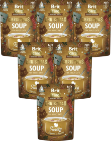 Brit Care Cat Soup with Tukey Mokra Karma z indykiem dla kota 15x75g ŚWIĄTECZNA EDYCJA