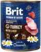 Brit Premium by Nature Pies Junior Turkey with Liver Mokra karma z indykiem i wątróbką 800g