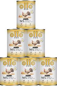 Ollo Plus Turkey with Collagen Dog Adult Mokra Karma z indykiem i kolagenem dla psa 12x400g PAKIET