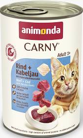 Animonda Carny Kot Adult Mokra Karma z wołowiną i dorszem z pietruszką 400g
