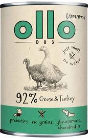 Ollo Umami Goose&Turkey Dog Adult Mokra Karma z gęsią i indykiem dla psa 400g  