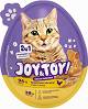 JOY&TOY CAT Jajko Niespodzianka Przysmak z kurczakiem + zabawka 2w1 dla kota