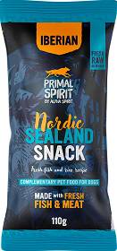 Primal Spirit  Iberian Nordic Sealand Snack Przysmaki z wieprzowiną i rybą dla psa 110g