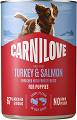 Carnilove Pies Puppy Turkey&Salmon Mokra Karma z indykiem i łososiem 400g