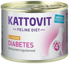 Kattovit Feline Diet Diabetes (Huhn) Mokra Karma  z kurczakiem dla kota 185g