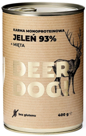 Deer Dog Adult Mokra Karma z jeleniem i miętą dla psa 400g