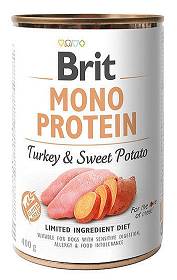 Brit Mono Protein Pies Turkey & Sweet potato Mokra karma z indykiem i batatami 400g 