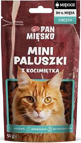 Pan Mięsko Przysmak Mini Paluszki z kaczką i kocimiętką dla kota 50g