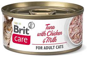 Brit Care Kot Tuna with Chicken & Milk Mokra karma z tuńczkiem, kurczakiem i mlekiem 70g