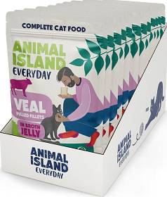 Animal Island Everyday Veal in Jelly Mokra Karma z cieleciną w galarecie dla kota 12x85g