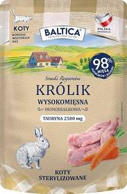 Baltica Smaki Regionów Adult Sterilized Mokra Karma z królikiem dla kota 100g