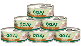 Oasy Natural Adult Chicken fillet Mokra Karma z kurczakiem dla psa 6x150g PAKIET