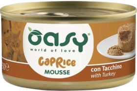 Oasy Caprice Mousse with Turkey Mokra Karma z indykiem dla kota 85g