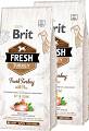 Brit Fresh Pies Fit & Slim Overweight & Senior Turkey with Pea Sucha Karma z indykiem 2x12kg DWU-PAK