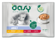 Oasy Lifestage Adult Mokra Karma z jagnięciną i kurczakiem dla kota 4x85g MULTIPACK