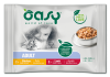 Oasy Lifestage Adult Mokra Karma z jagnięciną i kurczakiem dla kota 4x85g MULTIPACK