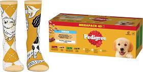 Pedigree Junior Wybór Smaków Karma w galaretce dla szczeniaka 40x100g + SKARPETKI PEDIGREE GRATIS