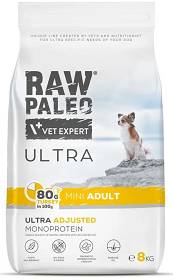 VetExpert Raw Paleo Ultra Mini Adult Turkey Sucha Karma z indykiem dla psa 8kg