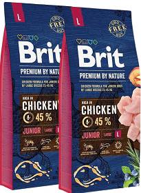 Brit Premium by Nature Pies Large Junior Sucha Karma 2x15kg DWU-PAK