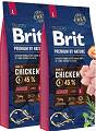 Brit Premium by Nature Pies Large Junior Sucha Karma 2x15kg DWU-PAK