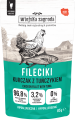 Wiejska Zagroda Mokra Karma Hipoalergiczna z kurczakiem i tuńczykiem dla kota 85g SASZETKA