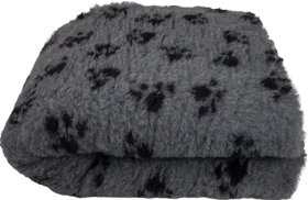 BUBA Pet Dry Bed Legowisko antypoślizgowe szare w łapki dla psa 75x50cm nr A11 WYPRZEDAŻ