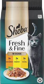 Sheba Fresh&Fine in Gravy Karma z kurczakiem, indykiem i kaczką w sosie dla kota 6x50g