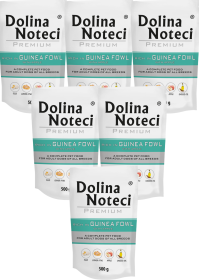 Dolina Noteci Pies Premium Adult Mokra Karma z perliczką i jabłkiem 10x500g SASZETKA