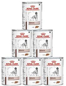 Royal Canin Veterinary Pies Hepatic Mokra Karma 6x420g PAKIET