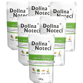 Dolina Noteci Premium Adult Mokra Karma z dziczyzną dla psa 10x150g PAKIET