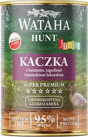 Wataha Hunt Junior Mokra Karma z kaczką i jagodami dla szczeniaka 400g